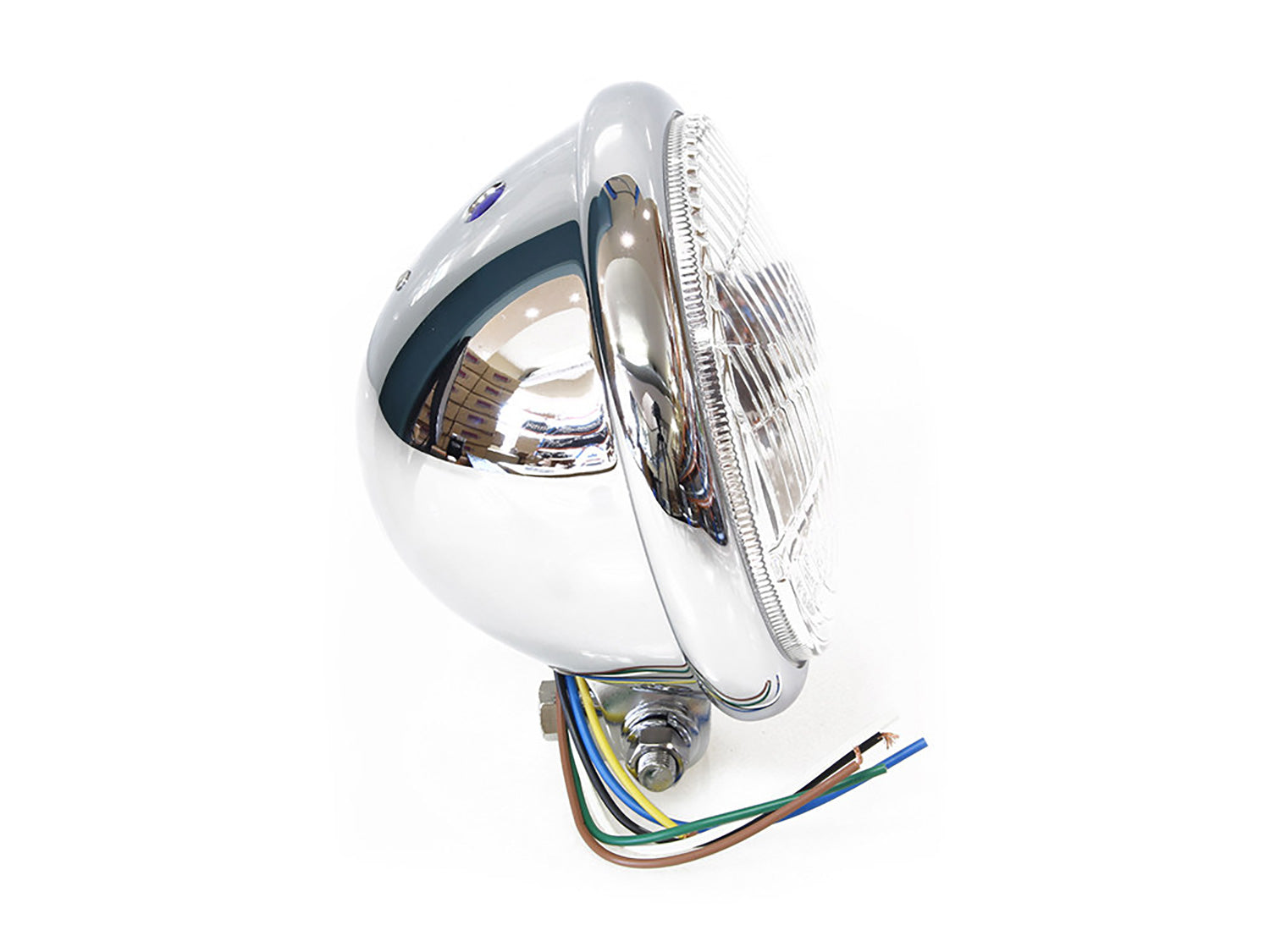 Headlight 5-3/4" Chrome 12 volt