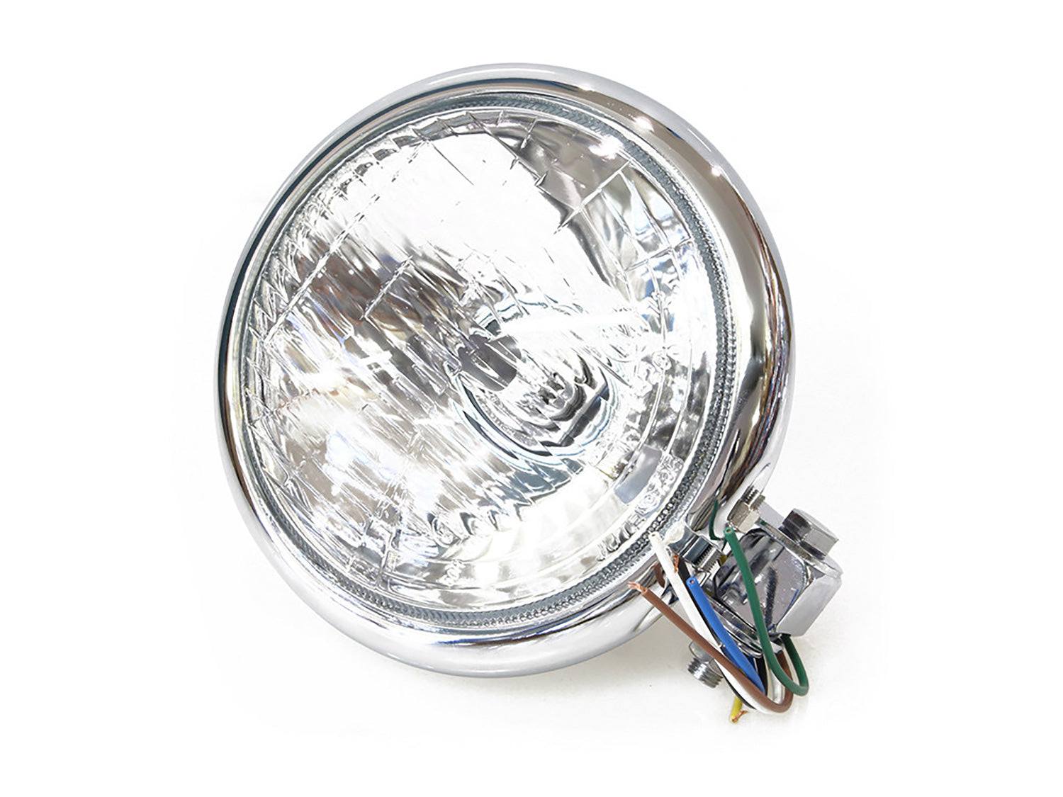 Headlight 5-3/4" Chrome 12 volt