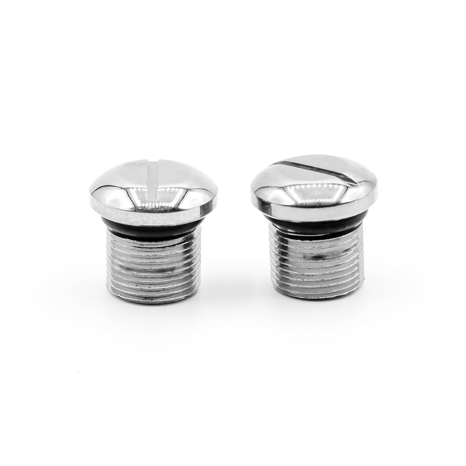 Chrome Screw-In Fork Plugs for Early Style Springers