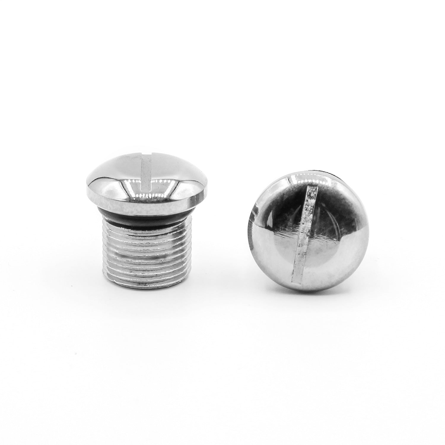 Chrome Screw-In Fork Plugs for Early Style Springers